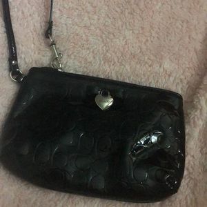 Black Coach Wristlet